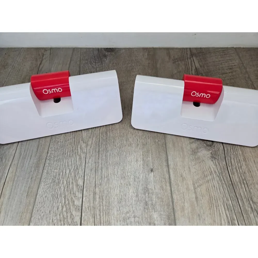 Lot of 2 Osmo Base Replacement White Stands with Red Reflectors Model 810-00044